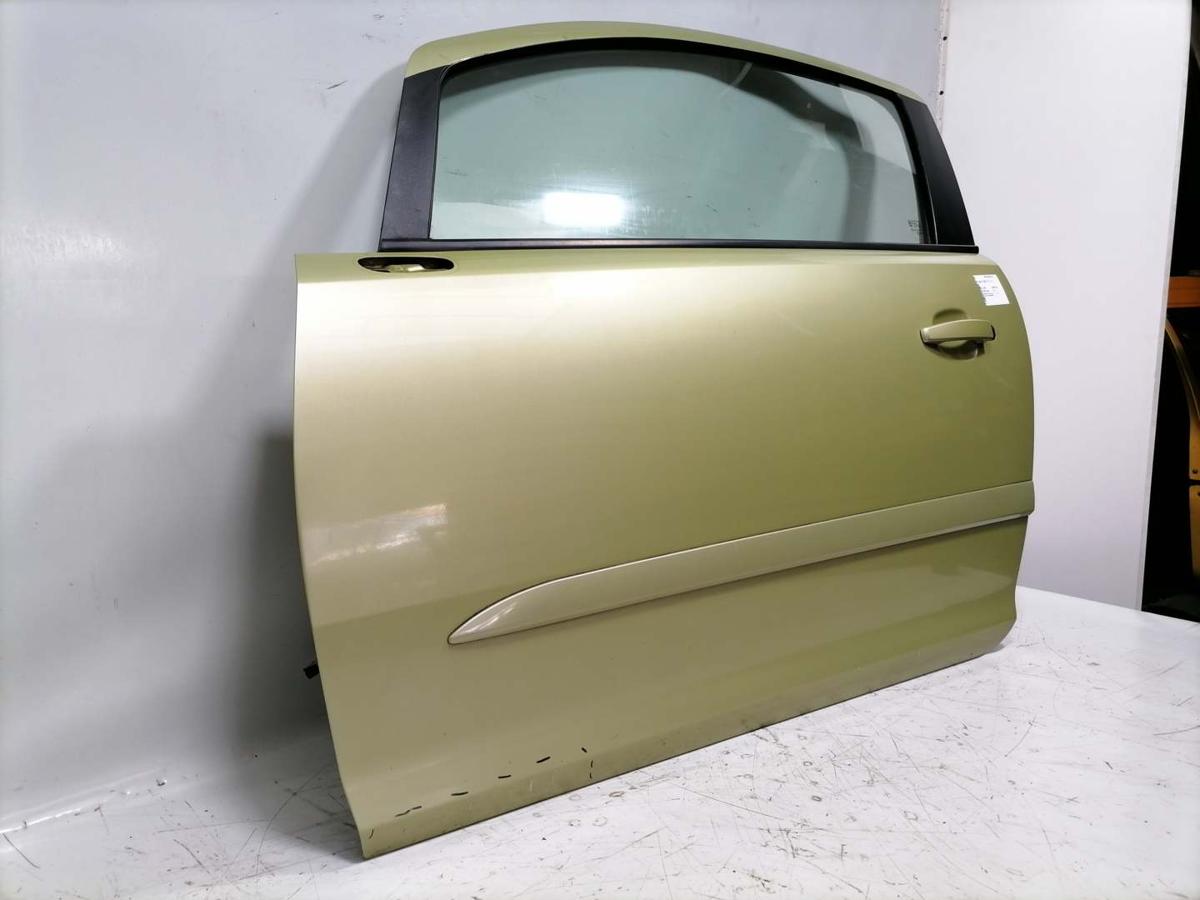 Opel Corsa D original T&uuml;r vorn links Z30E Green Tea 3 T&uuml;rer Rohbau BJ06